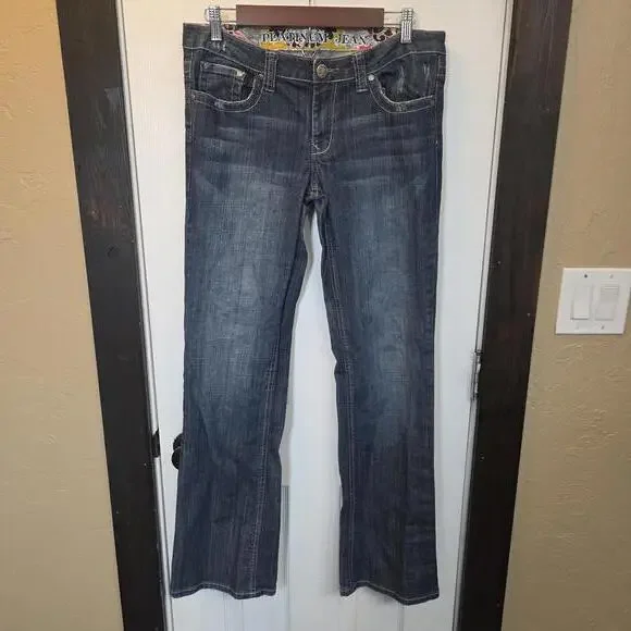 Platinum Jean Women's Dark Wash Bootcut Jeans- Size 10 Long - Picture 1 of 8